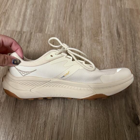 HOKA Transport Women Sneakers Eggnog Sz7B Vibram Sole CORDURA Neutral Minimalist - Picture 6 of 11